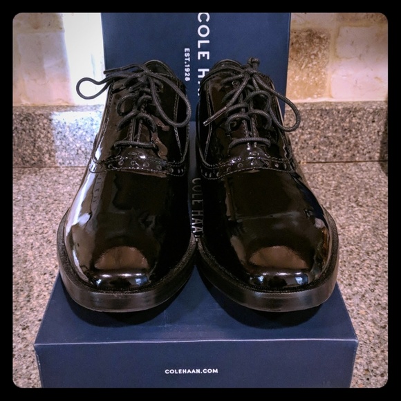 cole haan patent leather shoes